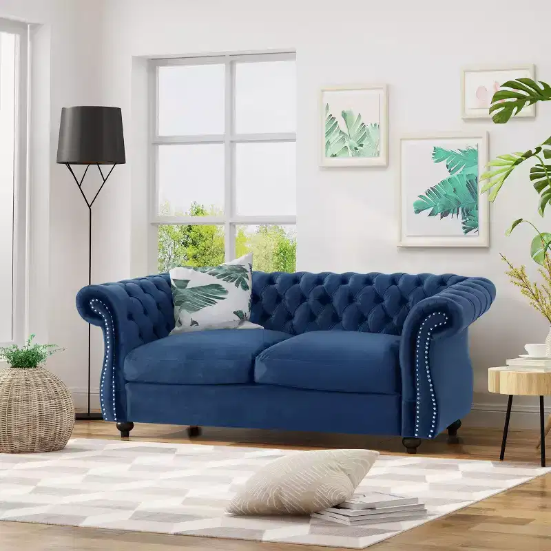 Somerville Traditional Chesterfield Loveseat - Christopher Knight Home