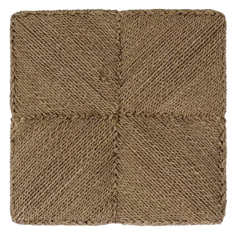 Malta Woven Seagrass Ottoman - CWK2028 - Natural - Safavieh Couture