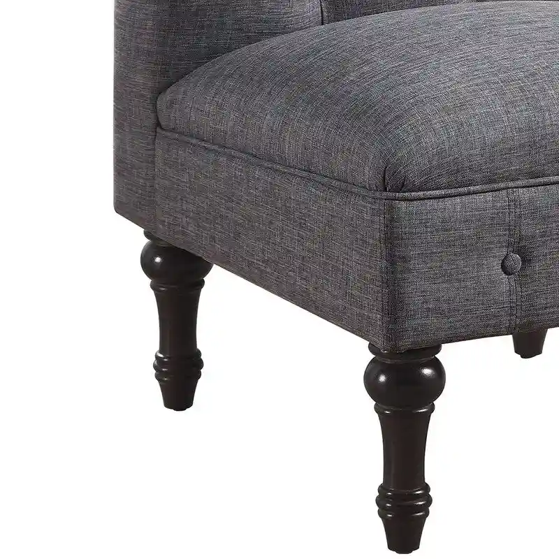 Rosevera LaGuardia Slipper Chair, Chesterfield, Armlesschair