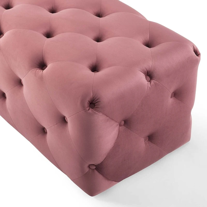 Carson Carrington Ullervad 48-inch Button Tufted Entryway Velvet Bench