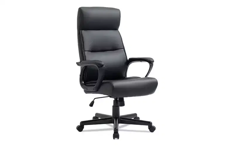 Alera Alera Oxnam Series High-Back Task Chair, Supports Up to 275 lbs, 17.56 to 21.38 Seat Height, Black Seat/Back, Black Base