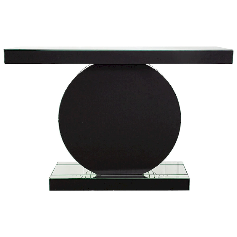 Modern Console Table with Crystal Base Entryway Sofa Table