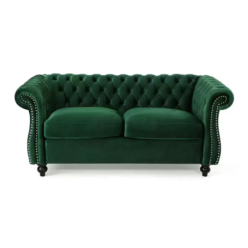 Somerville Traditional Chesterfield Loveseat - Christopher Knight Home