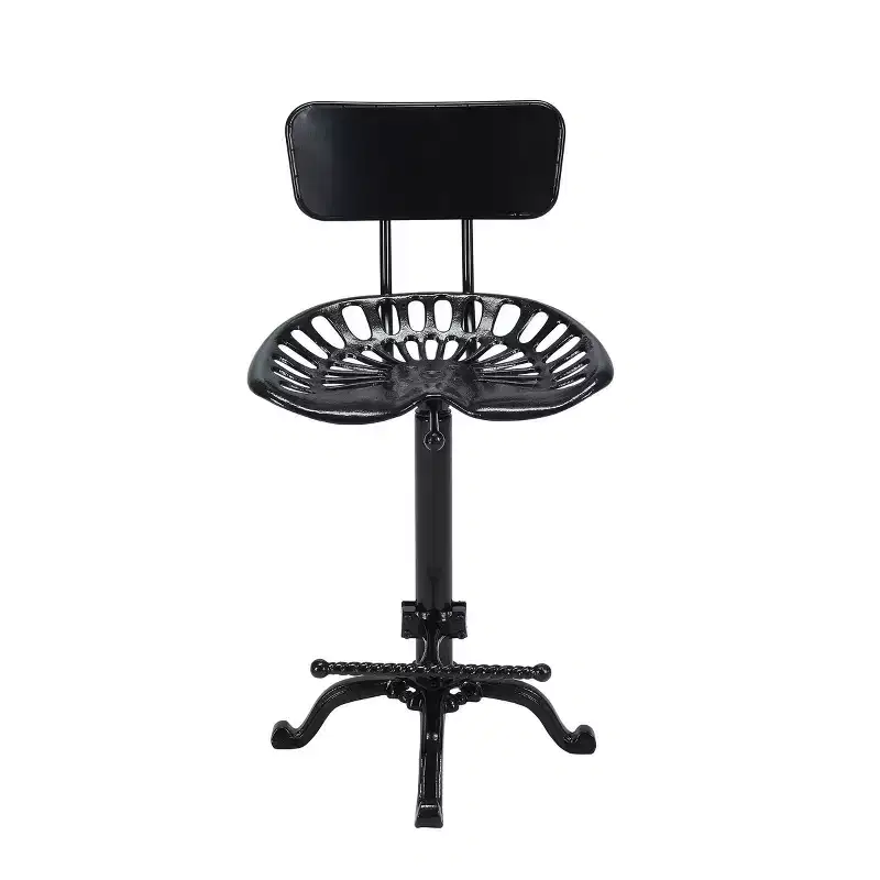 Carolina Living Austin Adjustable Tractor Seat Counter Height Barstool with Back
