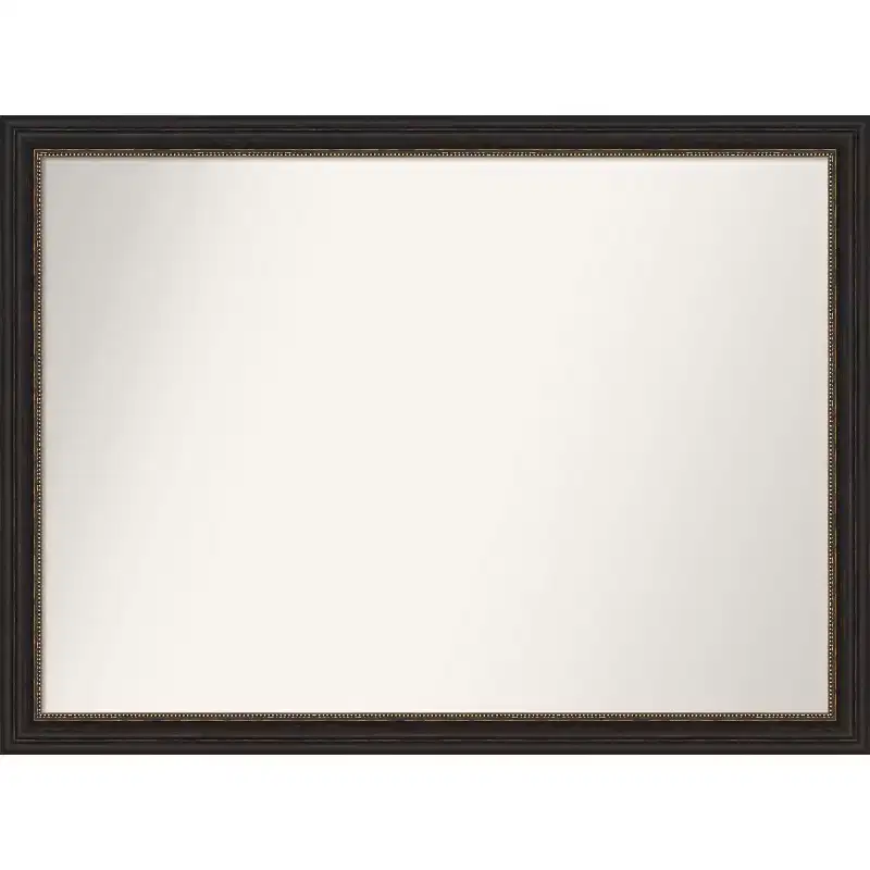42" x 31" Non-Beveled Accent Bronze Narrow Wall Mirror - Amanti Art