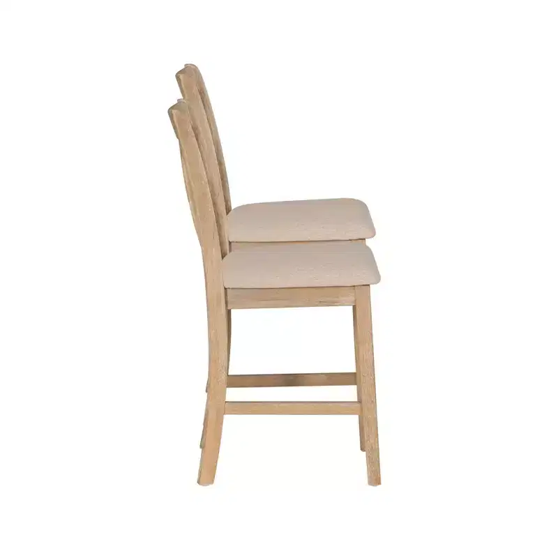 Powell Set of 2 Maggie Counter Height Barstools Natural