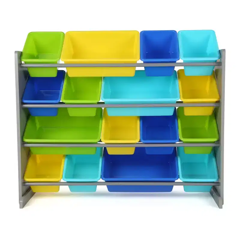 Humble Crew Kids' Super-Size Toy Organizer Elements Collection Gray