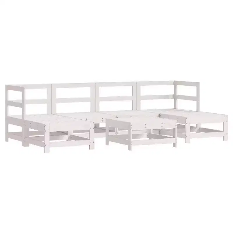 vidaXL Garden Lounge Set Solid pinewood, plywood Large Stackable