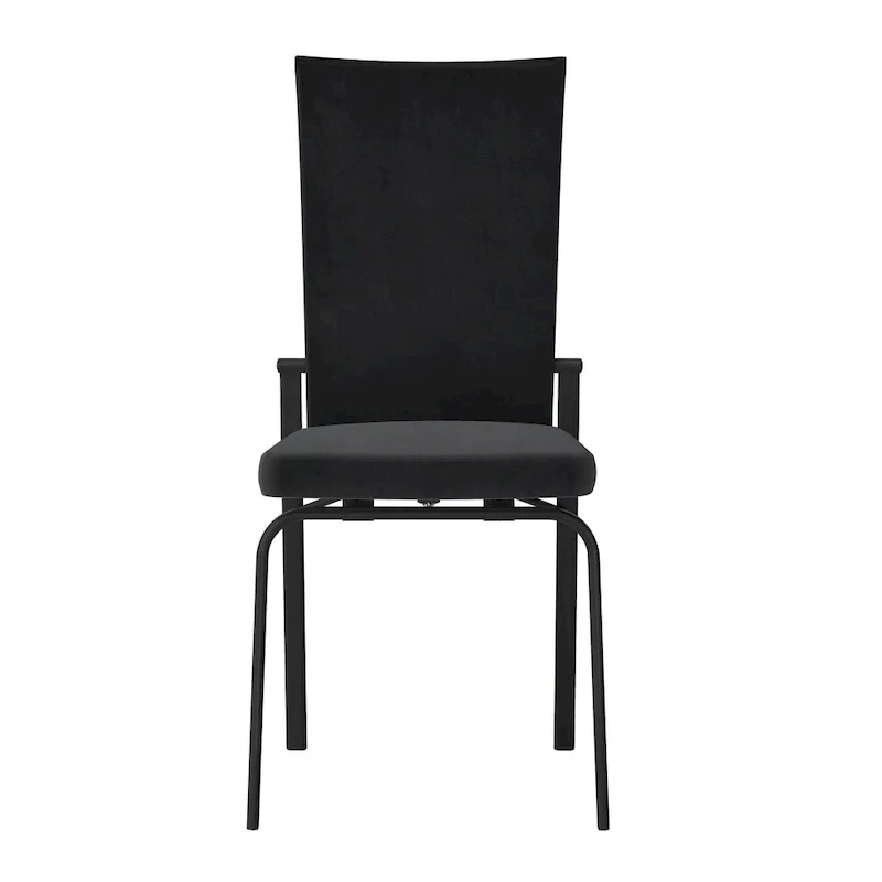 Monique Black Motion-back Side Chair