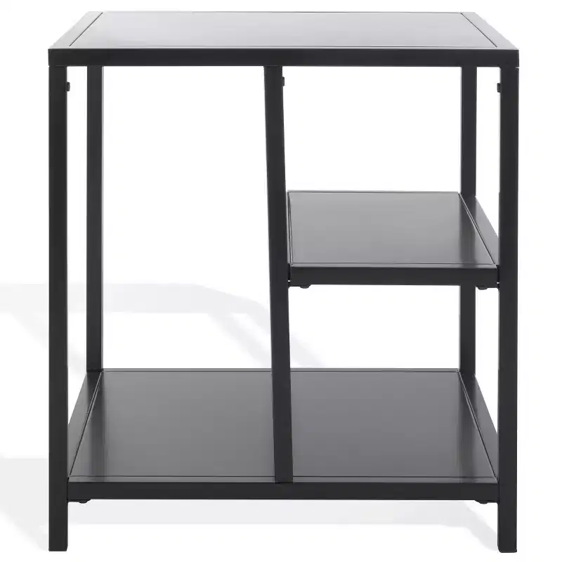 Hodge Metal 3 Shelf Accent Table - SFV9557 - Black - Safavieh Couture