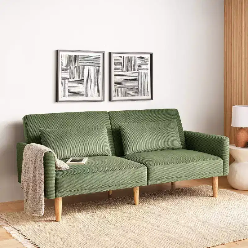 72 Mid Century Modern Futon Sofa - Room Essentials
