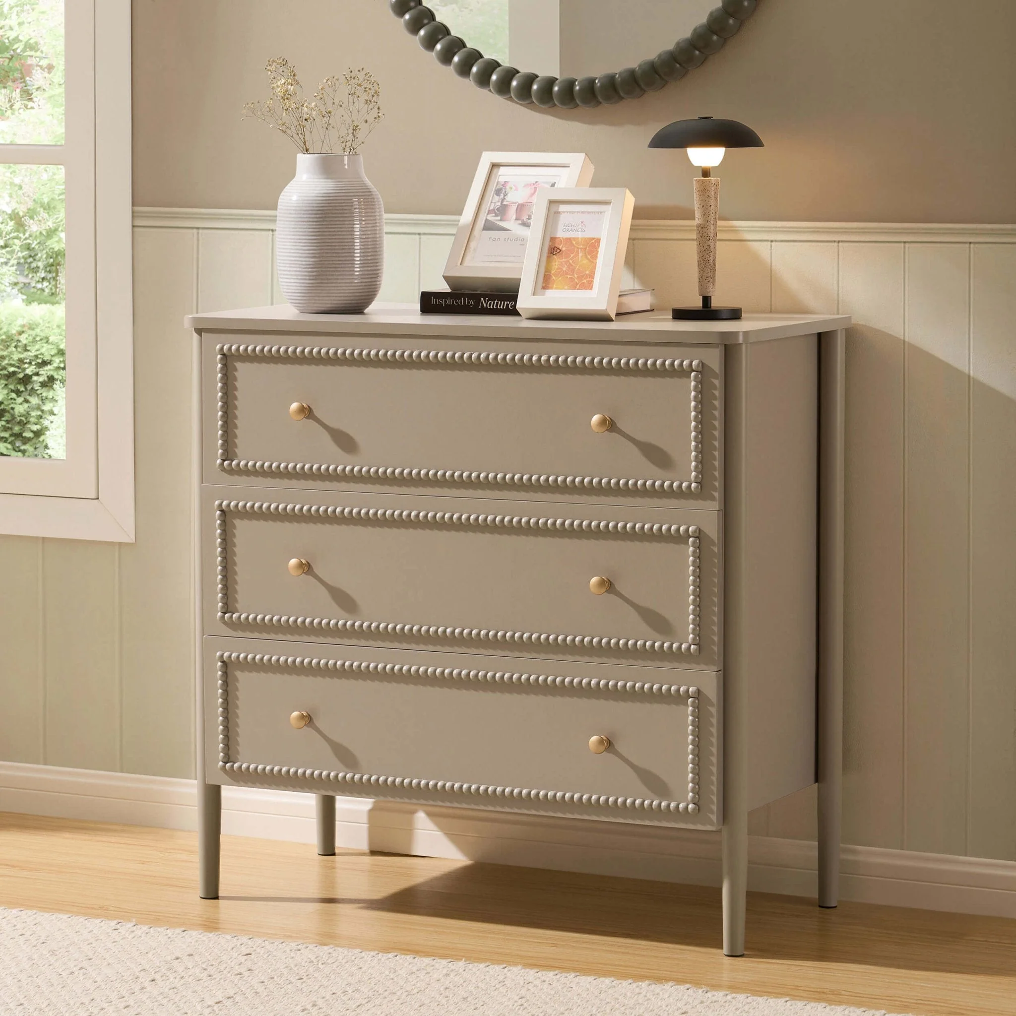 3 Drawer Chest - Taupe