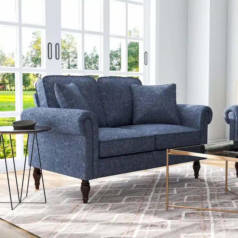 Igny Traditional Chenille Multiple Cushions Loveseat by Furniture of America