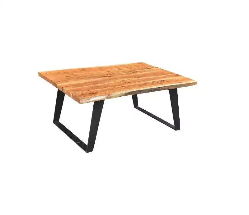 Solid Wood Live Edge Coffee Table Natural - 16
