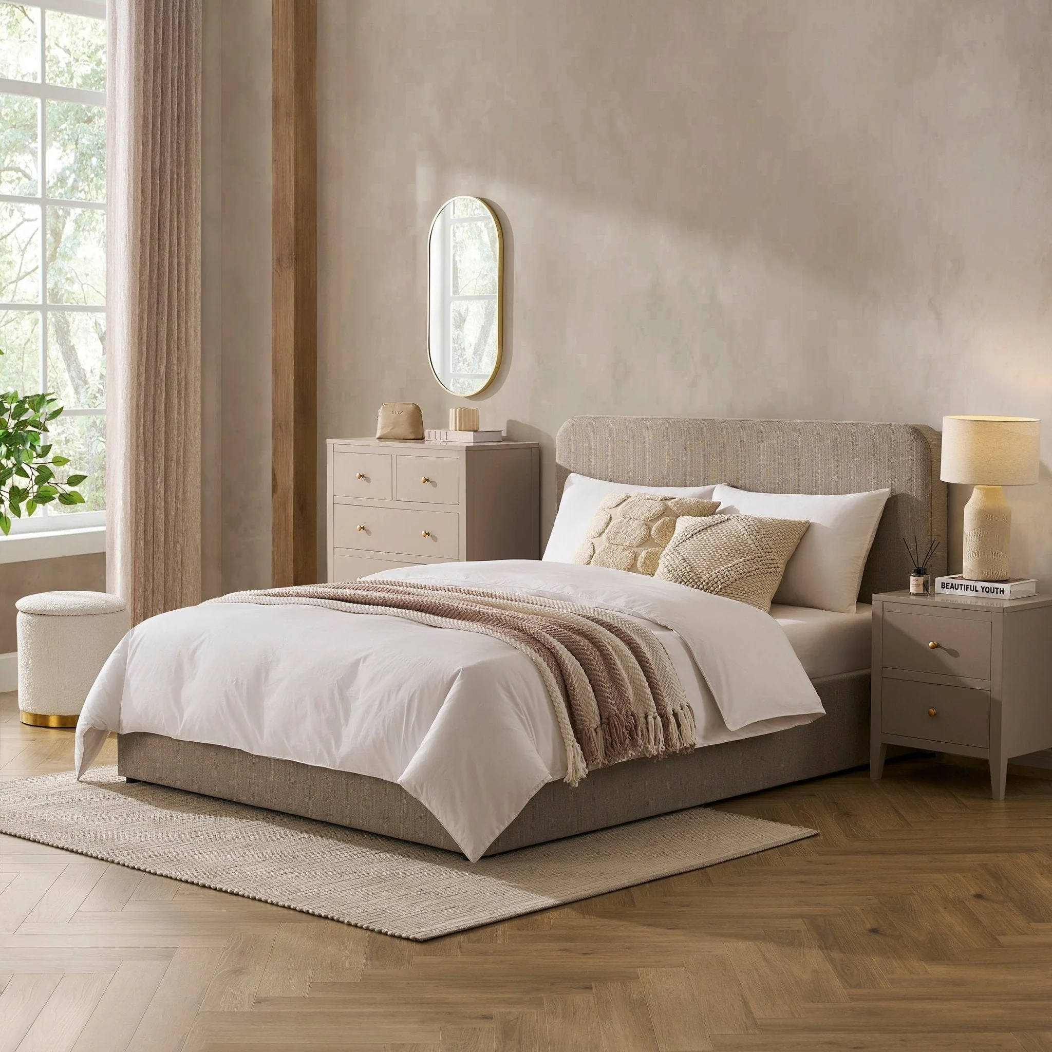 Storage Bed - Stone Grey