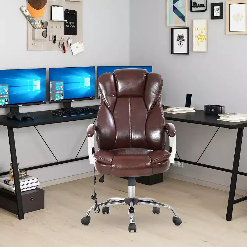 BestMassage Office Chair Executive Chair with PU Leather High Back Desk Chair