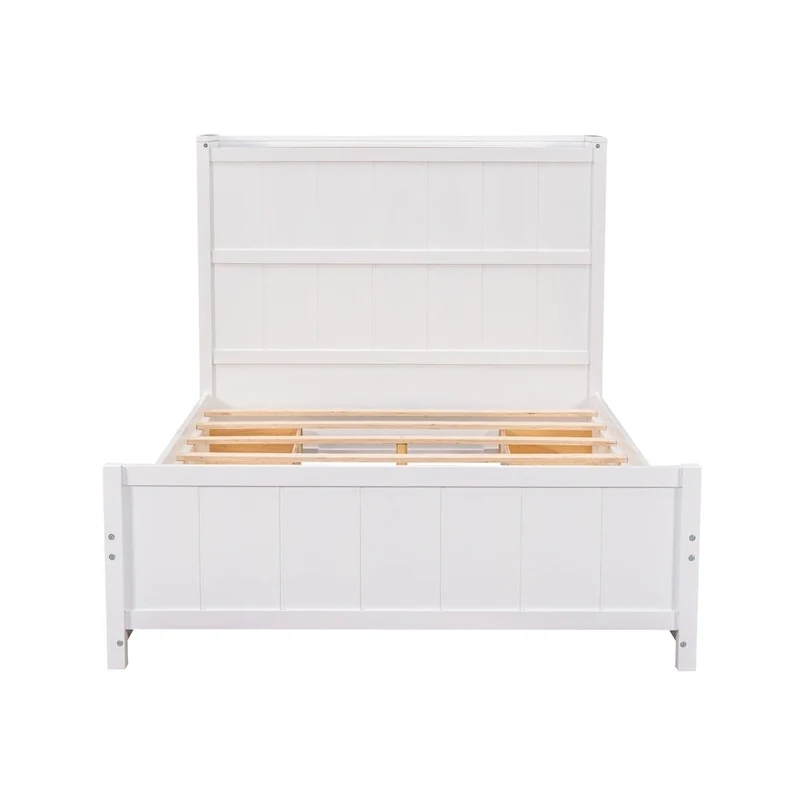 Merax Full Size Platform Bed with Drawers and Storage Shelves