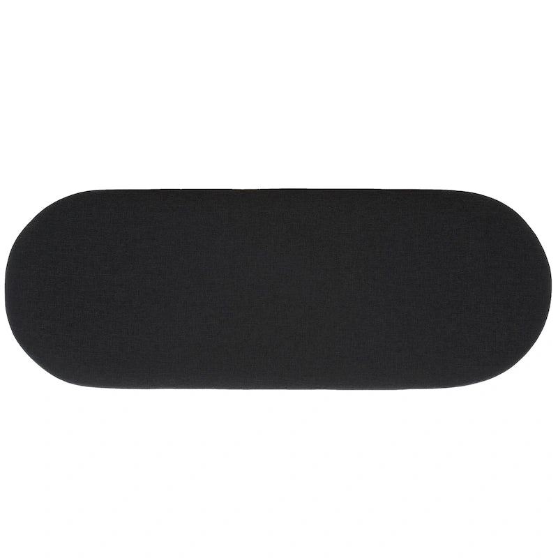 Open Shelf Entryway Bench with Cushion – Upholstered Storage Seat for Bedroom or Hallway