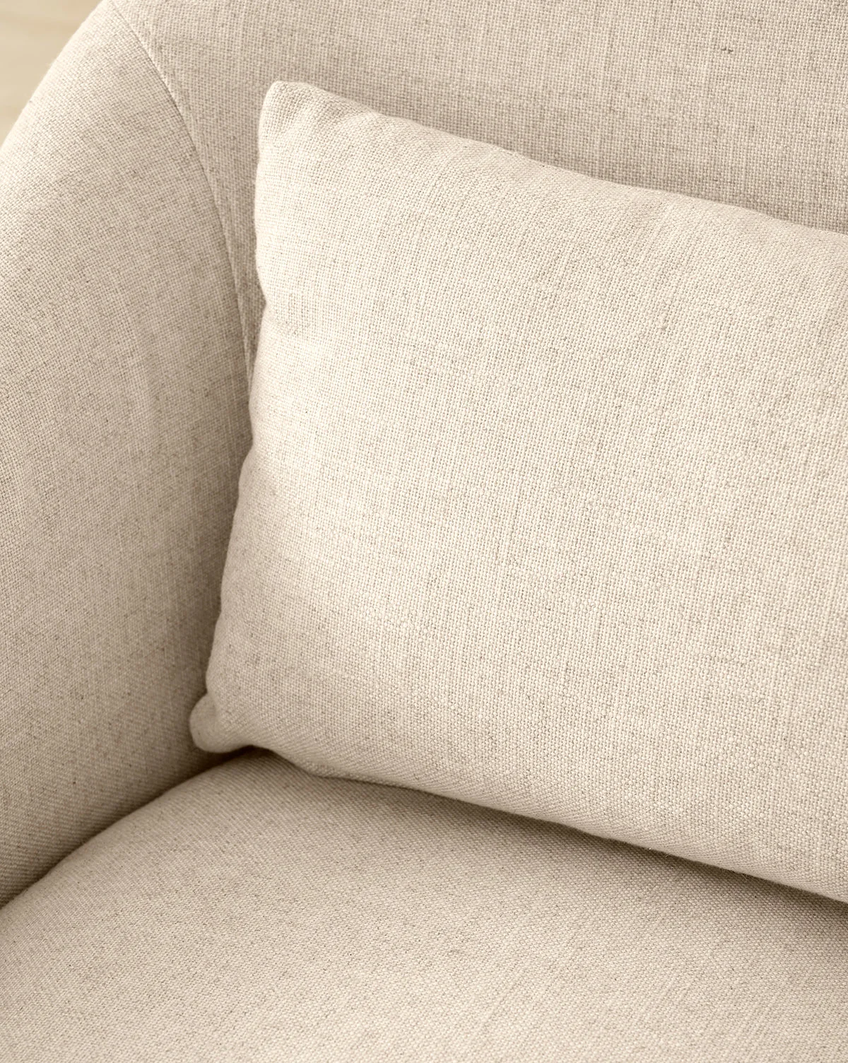 Modern Performance Linen Swivel Armchair with 360° Rotation & Slipcover for Living Room