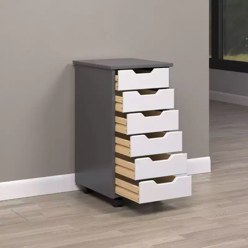 Trendfurn Omnia Narrow 6 Drawer Roll Cart