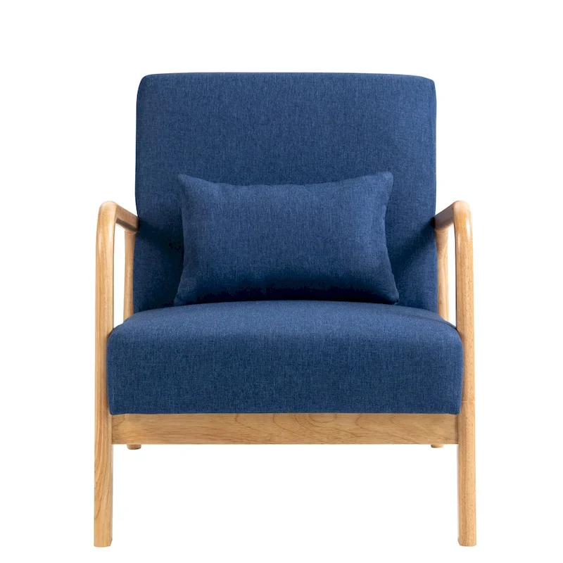 Upholstered Arm Chair with Cution Modern Side Accent Chairs - 25.8W x 28.7H x 32.3D
