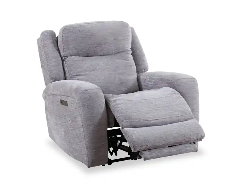38 Fabric Power Reclining Chair with USB Port - Dove Grey
