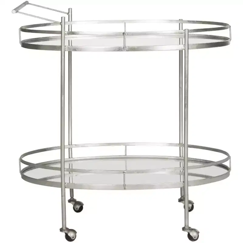 Bar Cart  Silver/Mirror