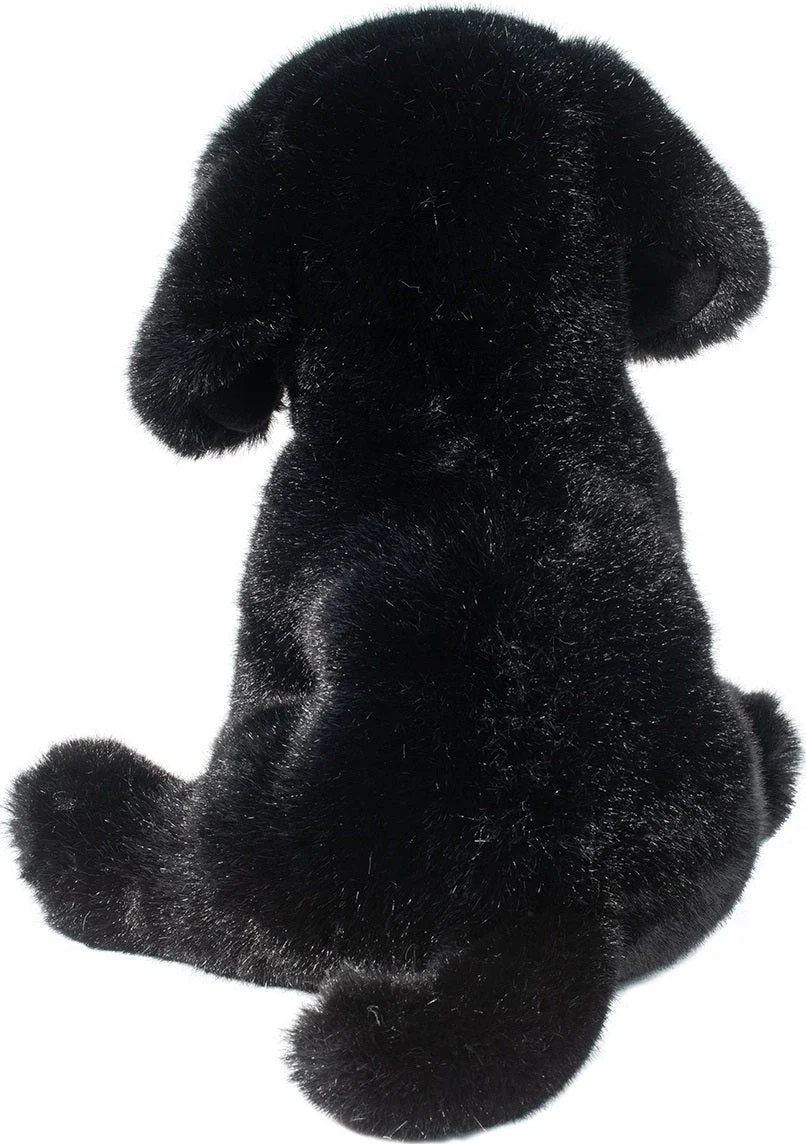 Black Lab Stuffed Animal Plush Dog Puppy Toy Sitting Pose