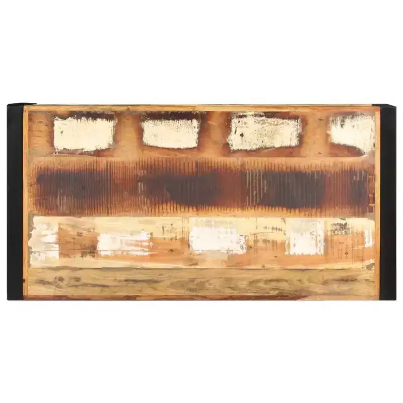 XL Coffee Table Mixed Solid reclaimed wood and powder-coated iron