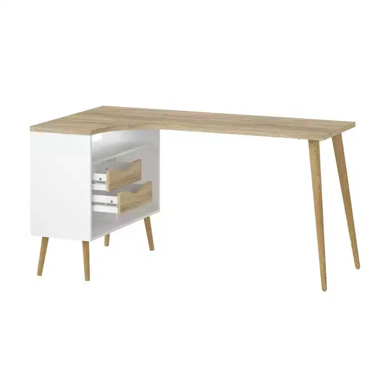 Tvilum, Diana 2 Drawer, 3 Shelf Desk