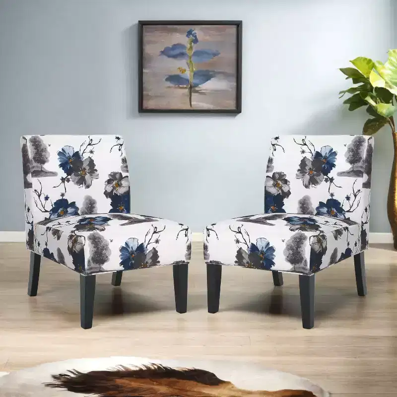 Christopher Knight Home Kassi Contemporary Upholstered Slipper Chairs (Set of 2)