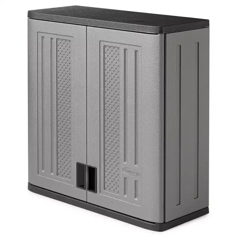 Single Shelf Garage Wall Cabinet with Hand Tool Organizer, 2 Pack