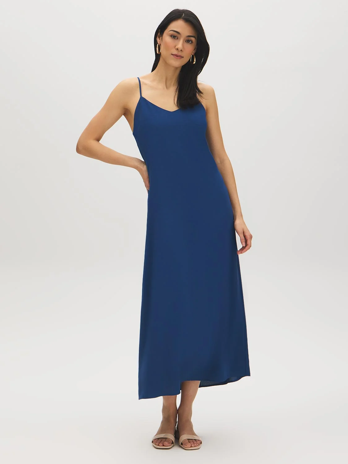 Flowy Slip Dress with Adjustable Straps