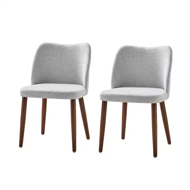 Elisa Mid-century Modern Upholstered Dining Chair Set of 2| ART OF LIVING DESIGNS
