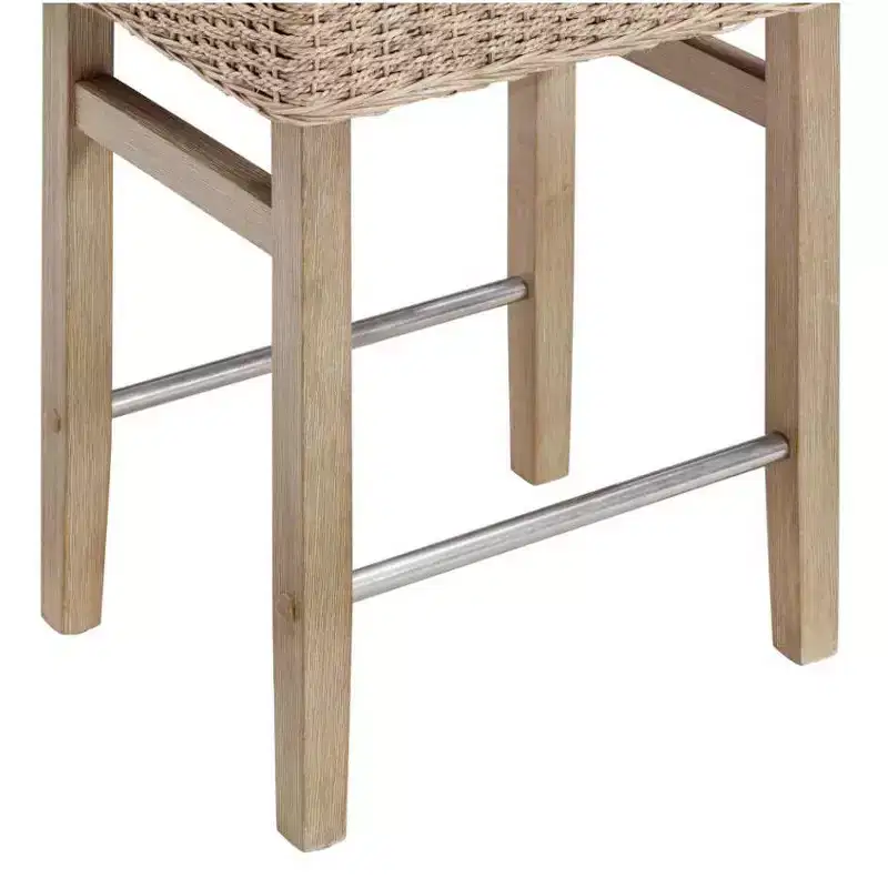 Nathan James Set of 2 Harvey Seagrass Counter Height Barstools