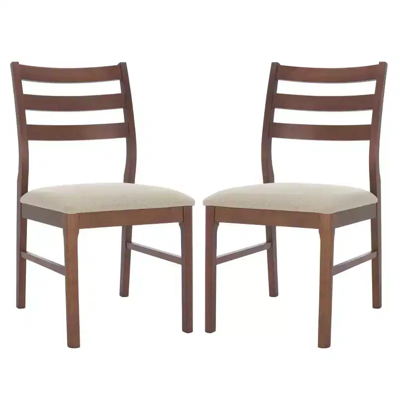 Leroux Ladder Back Dining Chair (Set of 2) - SFV6704 - Safavieh Couture