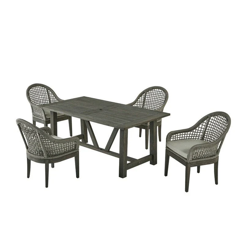 Best Quality Furniture Wood Patio Sets with Umbrella Hole