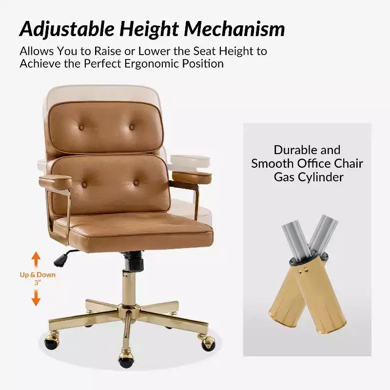 Debby Modern 37 H Office Chair with Adjustable Height|ARTFUL LIVING DESIGNS