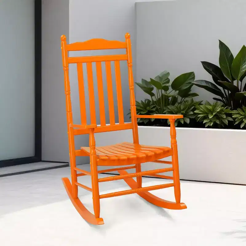 Karl Home | Classic Solid Wood Patio Rocking Chair