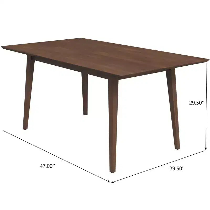Modern Style Solid Wood Rectangular Dining Kitchen Table