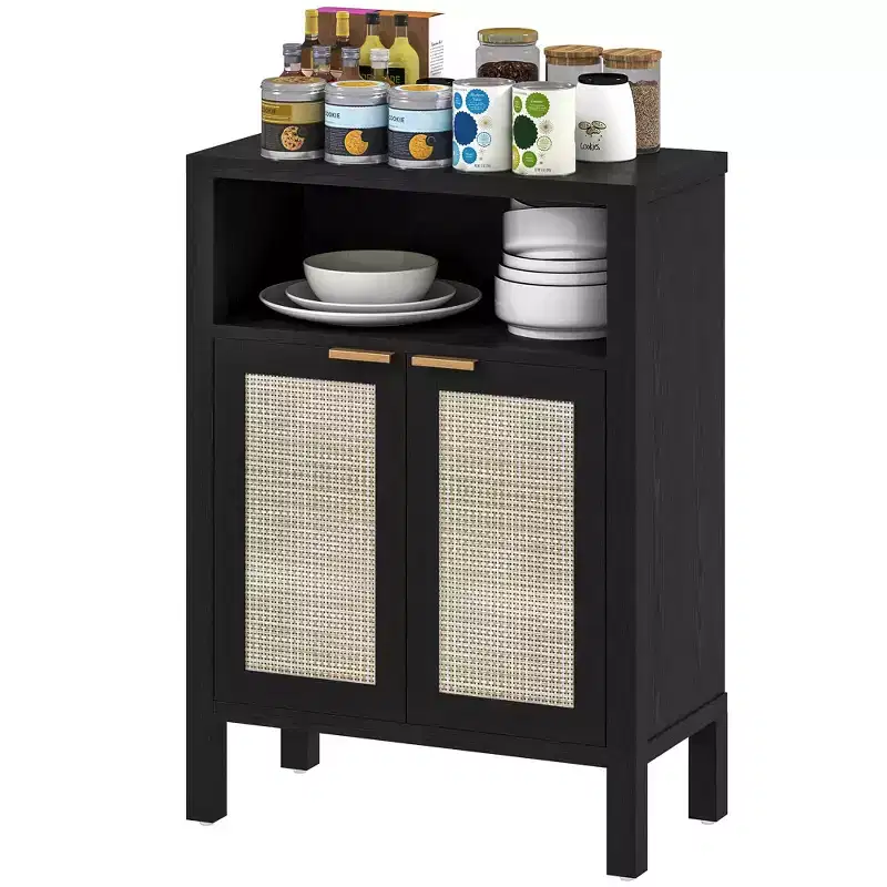 Sideboard Buffet Cabinet with Storage, Modern Accent Cabinet with Adjustable Shelf