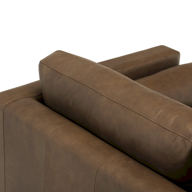 Poly & Bark Napa 72 Apartment Sofa - Full Grain Genuine Italian Leather