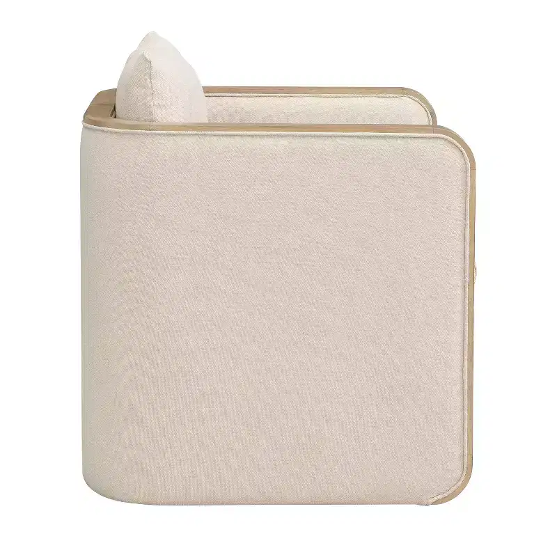 Christopher Knight Home Yao Modern 7 Piece Dining Set with Rectangular Table and 6 Rubberwood Upholstered Chairs