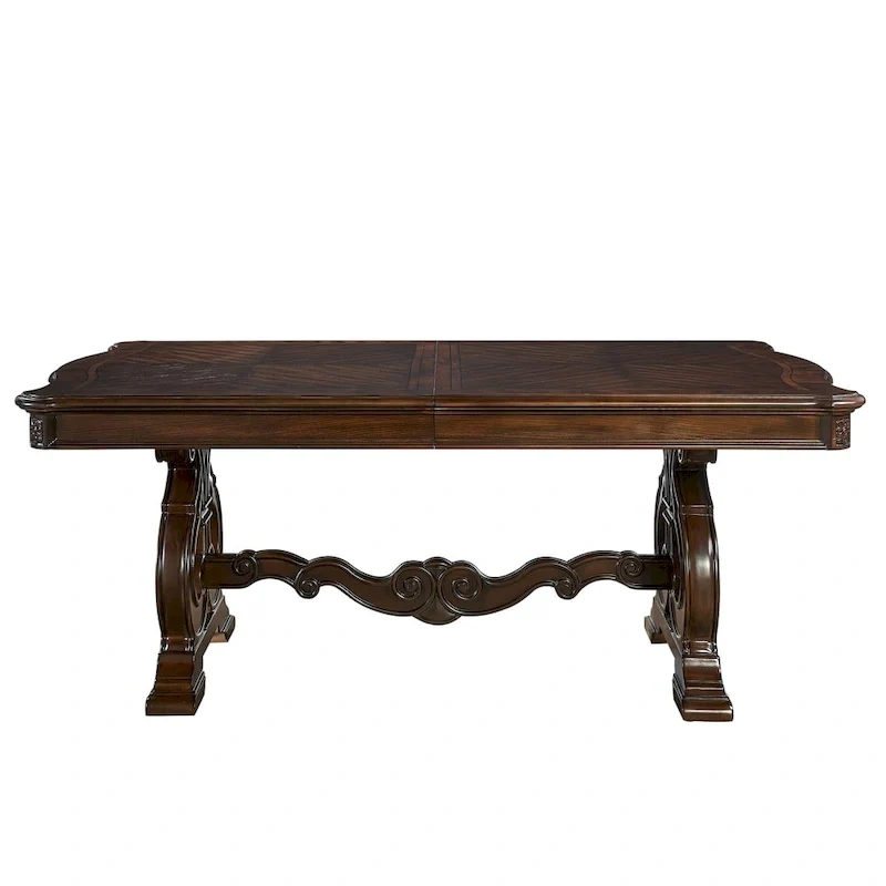 Steve Silver Richland 96 Inch Traditional Dining Table, Brown