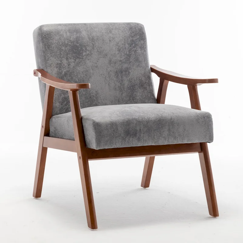 Solid Wood Frame Accent Chair