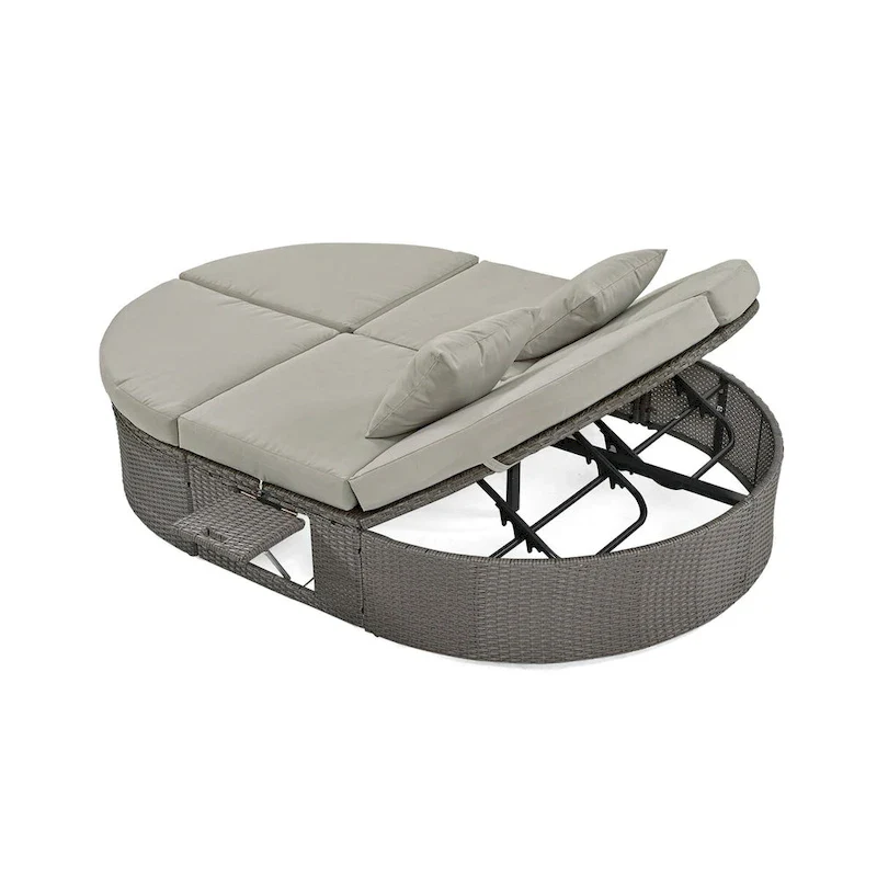 Patio 2-Person Daybed with Cushions and Pillows