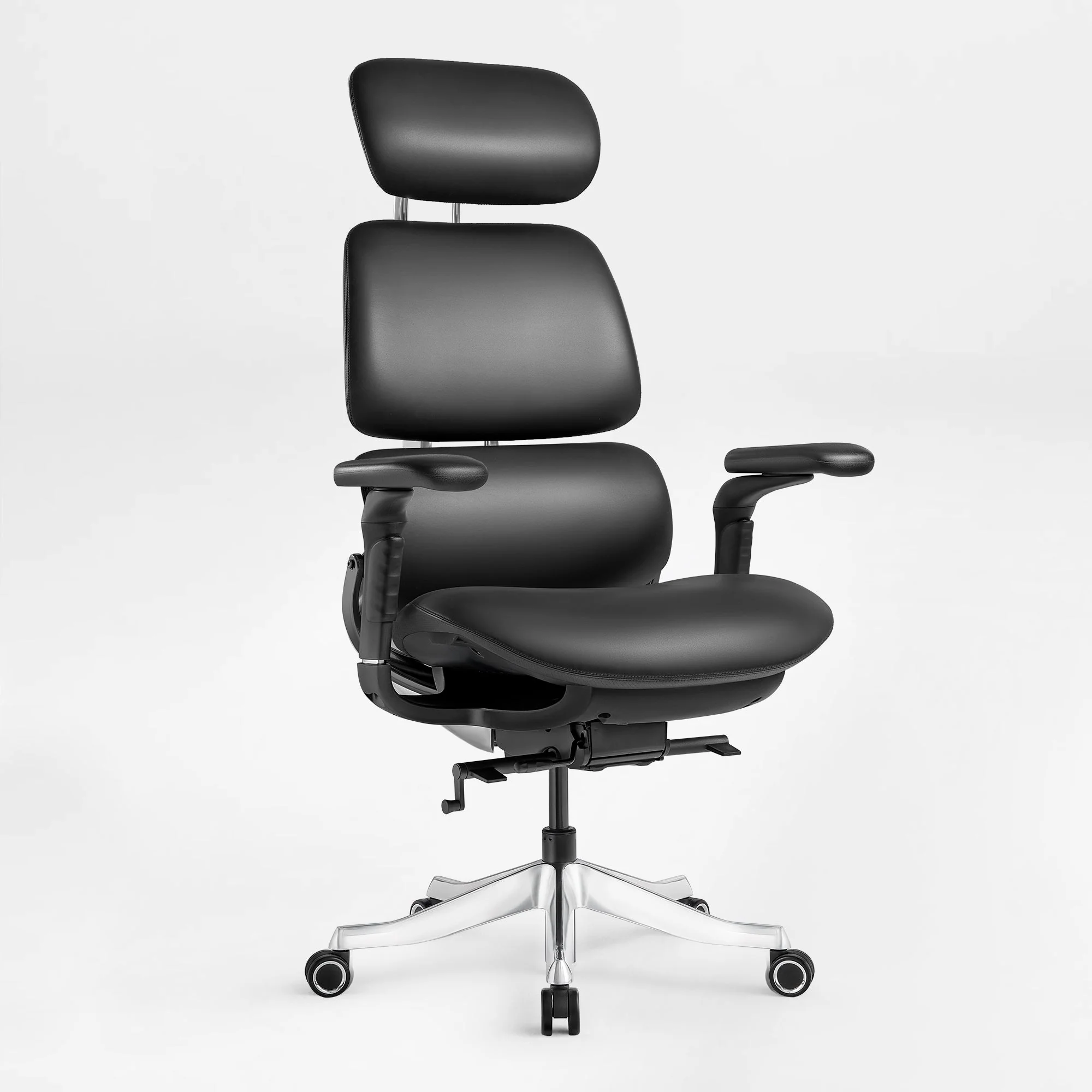 Ergonomic Executive Office Chair - PU Leather 4D Armrests Self-Adapting