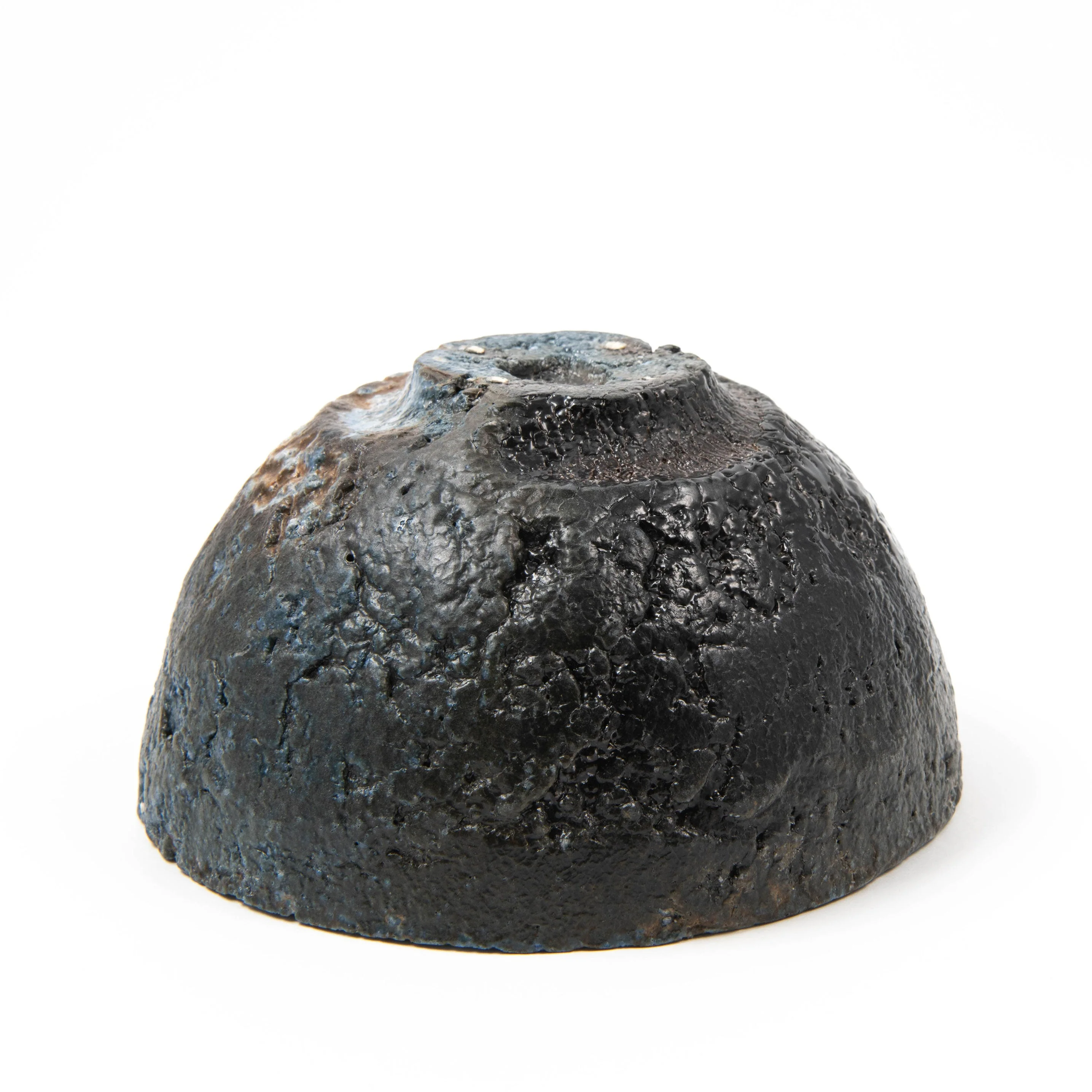 Black Wood-Fired Teabowl