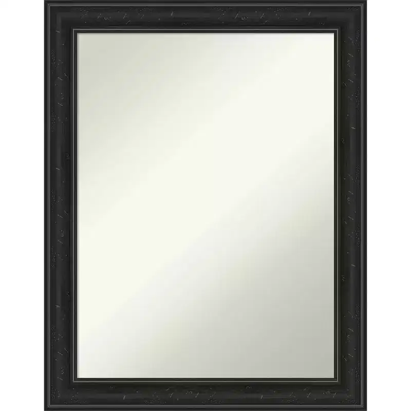Amanti Art 22"x28" Non-Beveled Shipwreck Black Narrow Wall Mirror : Modern Rectangle, Polystyrene Frame, Includes Mounting Hardware