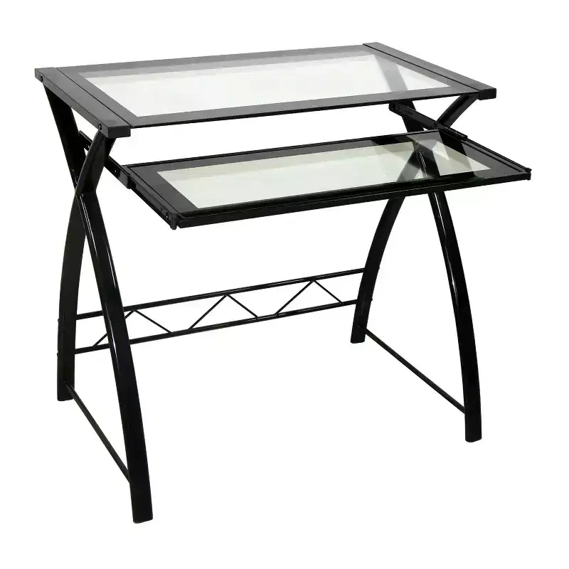 Bello Computer Desk - Sleek High Gloss Black Finish - CD8855